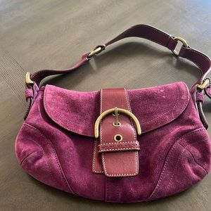 Used, vintage coach shoulder bag
